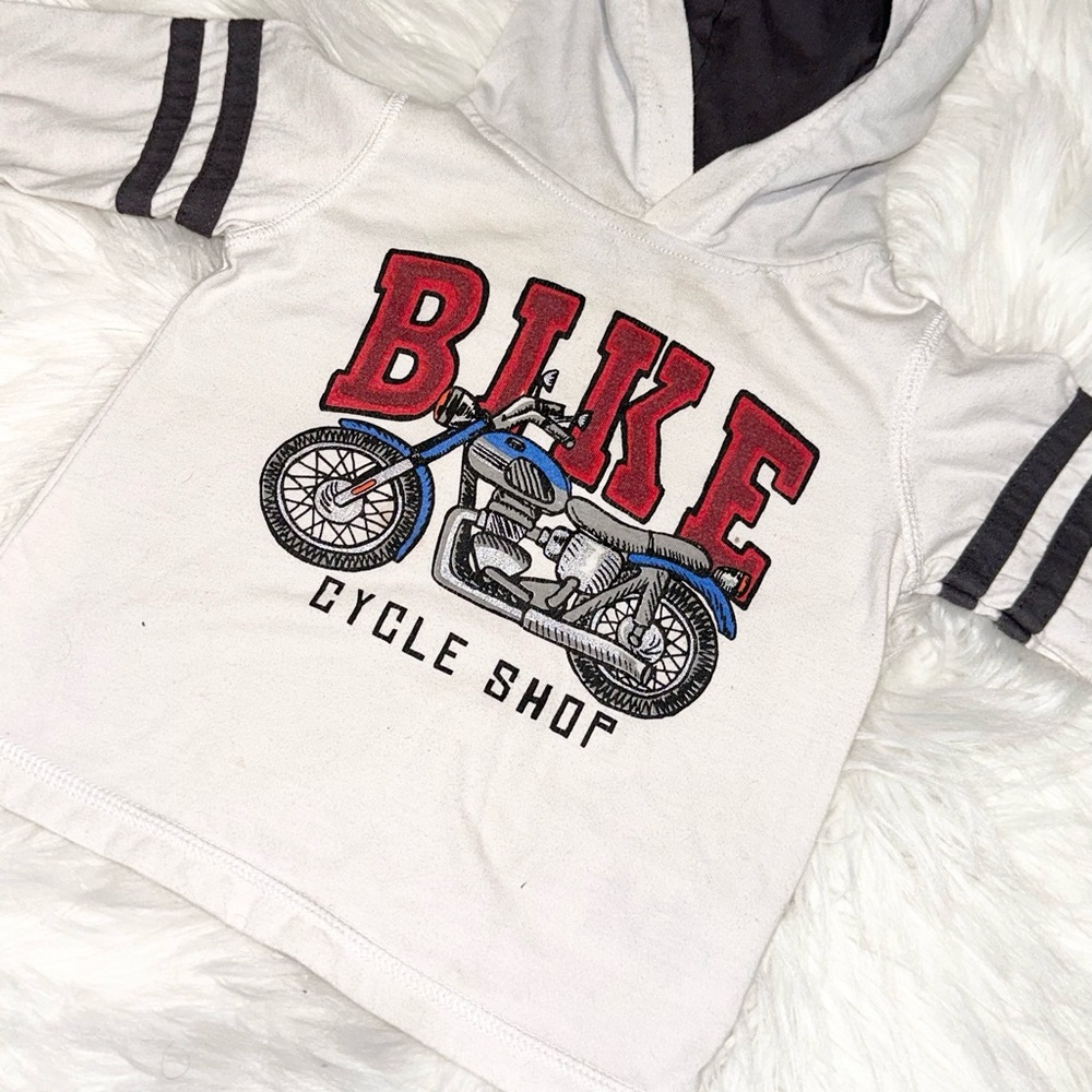 Kids headquarters - MOTO Motorcycle- Bike Cycle Kids Hoodie - Little Trouble
